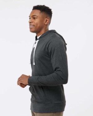 J. America Unisex Jersey Sport Lace Hooded Pullover - Image 11
