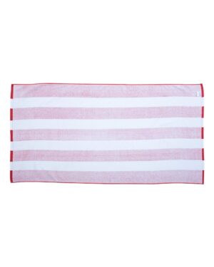 Carmel Towel Company Cabana Stripe Velour Beach Towel - Image 4