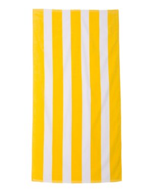Carmel Towel Company Cabana Stripe Velour Beach Towel - Image 7