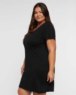 LAT Women's Fine Jersey V-Neck Coverup - Image 5