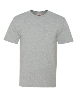 Bayside Unisex USA-Made Midweight Pocket T-Shirt - Image 7