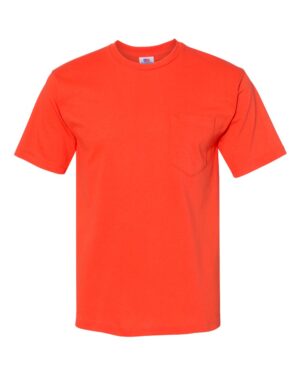 Bayside Unisex USA-Made Midweight Pocket T-Shirt - Image 4