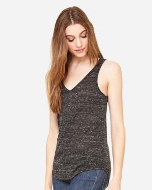 BELLA + CANVAS Women's Flowy V-Neck Tank - Image 8