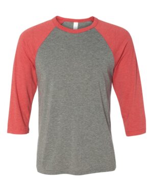 BELLA + CANVAS Unisex Three-Quarter Sleeve Baseball Tee - Image 39