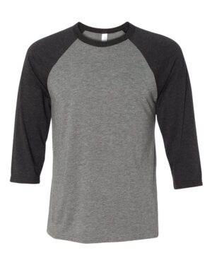 BELLA + CANVAS Unisex Three-Quarter Sleeve Baseball Tee - Image 25