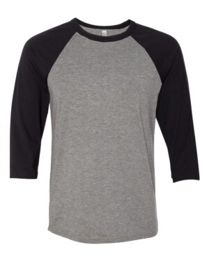 BELLA + CANVAS Unisex Three-Quarter Sleeve Baseball Tee - Image 22