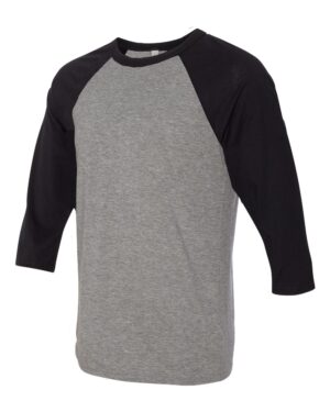 BELLA + CANVAS Unisex Three-Quarter Sleeve Baseball Tee - Image 23