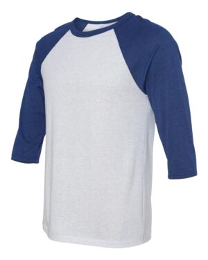 BELLA + CANVAS Unisex Three-Quarter Sleeve Baseball Tee - Image 52