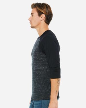 BELLA + CANVAS Unisex Three-Quarter Sleeve Baseball Tee - Image 8