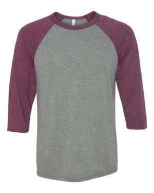 BELLA + CANVAS Unisex Three-Quarter Sleeve Baseball Tee - Image 31
