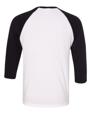 BELLA + CANVAS Unisex Three-Quarter Sleeve Baseball Tee - Image 59