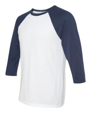 BELLA + CANVAS Unisex Three-Quarter Sleeve Baseball Tee - Image 85