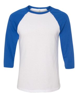 BELLA + CANVAS Unisex Three-Quarter Sleeve Baseball Tee - Image 105