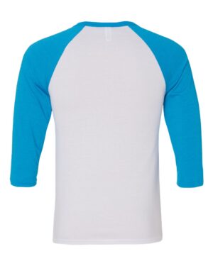BELLA + CANVAS Unisex Three-Quarter Sleeve Baseball Tee - Image 89