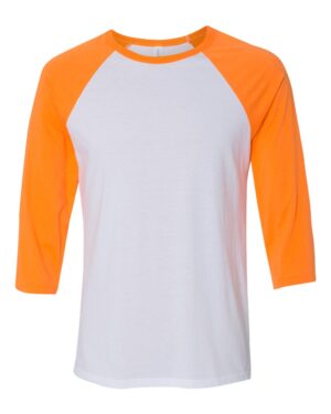 BELLA + CANVAS Unisex Three-Quarter Sleeve Baseball Tee - Image 90