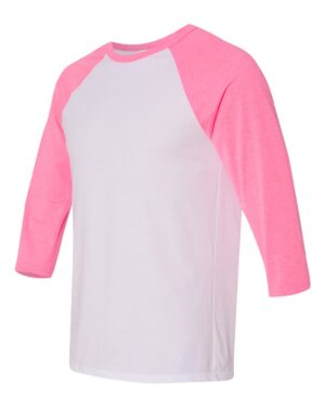 BELLA + CANVAS Unisex Three-Quarter Sleeve Baseball Tee - Image 94