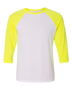 BELLA + CANVAS Unisex Three-Quarter Sleeve Baseball Tee - Image 96