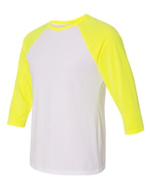 BELLA + CANVAS Unisex Three-Quarter Sleeve Baseball Tee - Image 97