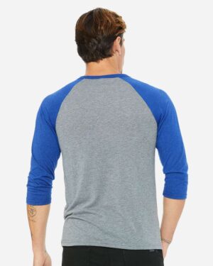 BELLA + CANVAS Unisex Three-Quarter Sleeve Baseball Tee - Image 47