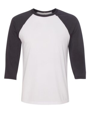 BELLA + CANVAS Unisex Three-Quarter Sleeve Baseball Tee - Image 60