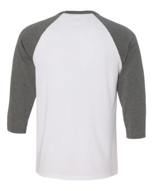 BELLA + CANVAS Unisex Three-Quarter Sleeve Baseball Tee - Image 65