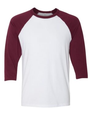 BELLA + CANVAS Unisex Three-Quarter Sleeve Baseball Tee - Image 81