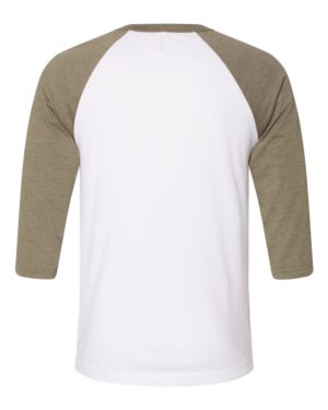 BELLA + CANVAS Unisex Three-Quarter Sleeve Baseball Tee - Image 73
