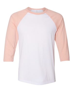 BELLA + CANVAS Unisex Three-Quarter Sleeve Baseball Tee - Image 75