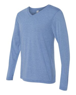 BELLA + CANVAS Unisex Long Sleeve V-Neck Tee - Image 5