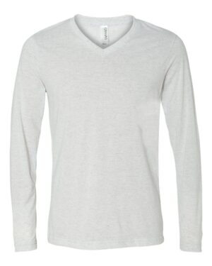 BELLA + CANVAS Unisex Long Sleeve V-Neck Tee - Image 19