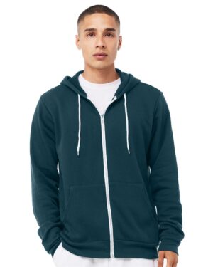 BELLA + CANVAS Unisex Sponge Fleece Full-Zip Hoodie Sweatshirt - Image 22