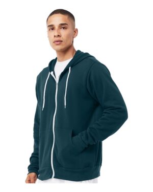 BELLA + CANVAS Unisex Sponge Fleece Full-Zip Hoodie Sweatshirt - Image 23