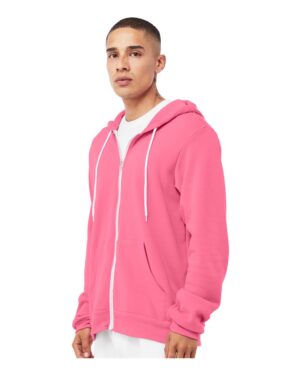 BELLA + CANVAS Unisex Sponge Fleece Full-Zip Hoodie Sweatshirt - Image 93
