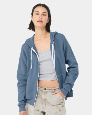BELLA + CANVAS Unisex Sponge Fleece Full-Zip Hoodie Sweatshirt - Image 227