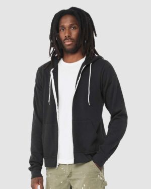 BELLA + CANVAS Unisex Sponge Fleece Full-Zip Hoodie Sweatshirt - Image 264