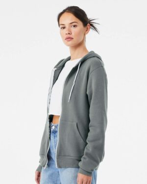 BELLA + CANVAS Unisex Sponge Fleece Full-Zip Hoodie Sweatshirt - Image 44