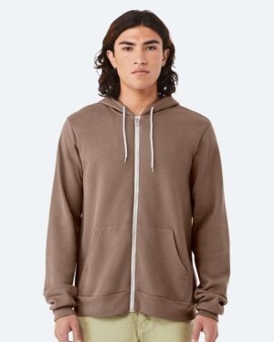 BELLA + CANVAS Unisex Sponge Fleece Full-Zip Hoodie Sweatshirt - Image 269