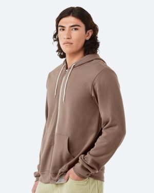 BELLA + CANVAS Unisex Sponge Fleece Full-Zip Hoodie Sweatshirt - Image 270