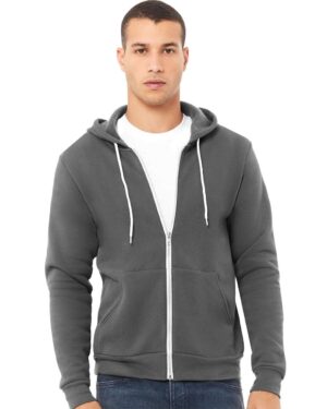 BELLA + CANVAS Unisex Sponge Fleece Full-Zip Hoodie Sweatshirt - Image 10