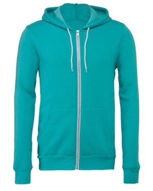 BELLA + CANVAS Unisex Sponge Fleece Full-Zip Hoodie Sweatshirt - Image 242