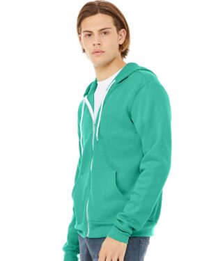 BELLA + CANVAS Unisex Sponge Fleece Full-Zip Hoodie Sweatshirt - Image 246