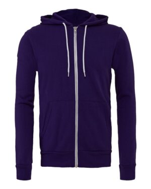 BELLA + CANVAS Unisex Sponge Fleece Full-Zip Hoodie Sweatshirt - Image 248