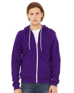 BELLA + CANVAS Unisex Sponge Fleece Full-Zip Hoodie Sweatshirt - Image 251