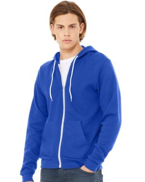 BELLA + CANVAS Unisex Sponge Fleece Full-Zip Hoodie Sweatshirt - Image 257