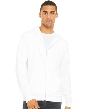 BELLA + CANVAS Unisex Sponge Fleece Full-Zip Hoodie Sweatshirt - Image 281