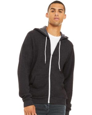 BELLA + CANVAS Unisex Sponge Fleece Full-Zip Hoodie Sweatshirt - Image 55