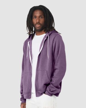 BELLA + CANVAS Unisex Sponge Fleece Full-Zip Hoodie Sweatshirt - Image 165