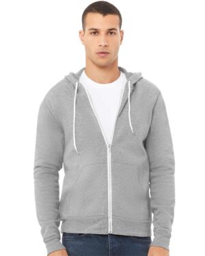 BELLA + CANVAS Unisex Sponge Fleece Full-Zip Hoodie Sweatshirt - Image 16