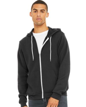 BELLA + CANVAS Unisex Sponge Fleece Full-Zip Hoodie Sweatshirt - Image 49