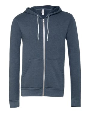 BELLA + CANVAS Unisex Sponge Fleece Full-Zip Hoodie Sweatshirt - Image 131
